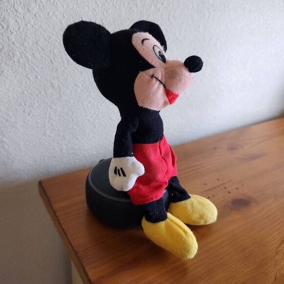 Vintage Mickey Mouse plush bean bag 9" Disney toy collectible - Picture 2 of 6
